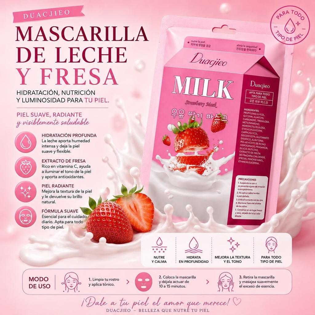 MASCARILLA FACIAL DUACJIEO X1U.