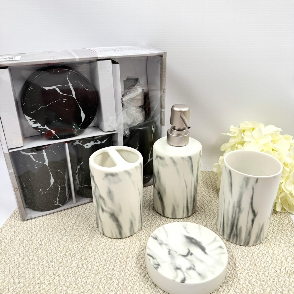 SET DE BAÑO CERAMICA X4PCS. X1U.