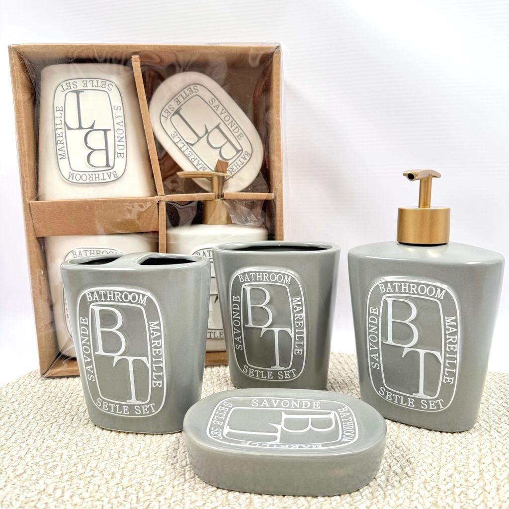 SET DE BAÑO 4PCS X1U.