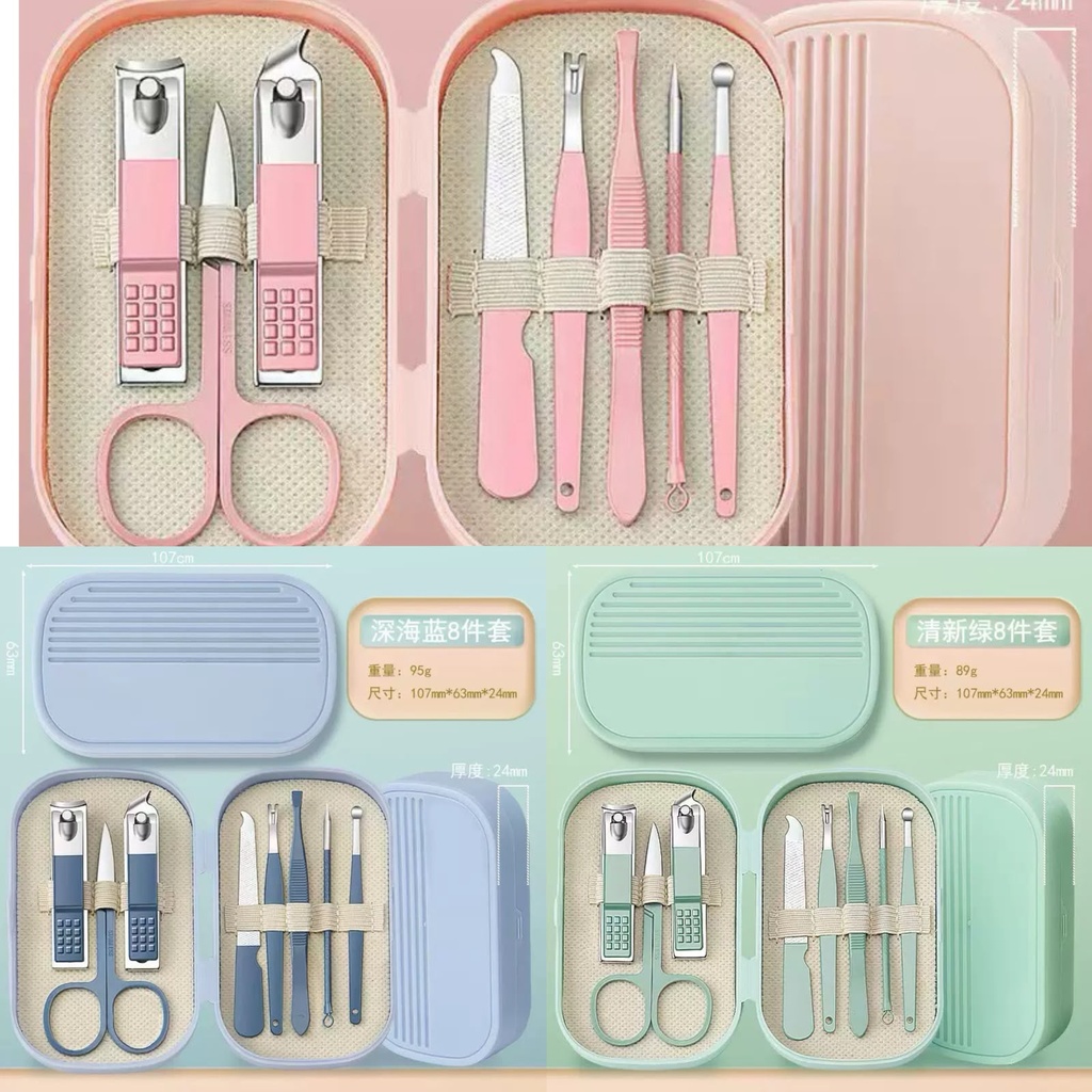 SET MANICURA MINI X8PCS. X1U.