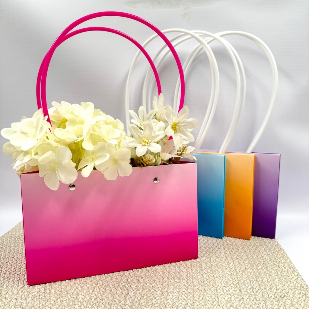 BOLSA DE FLORES X10U. UN SOLO COLOR NO SURTIDO 22*13*5