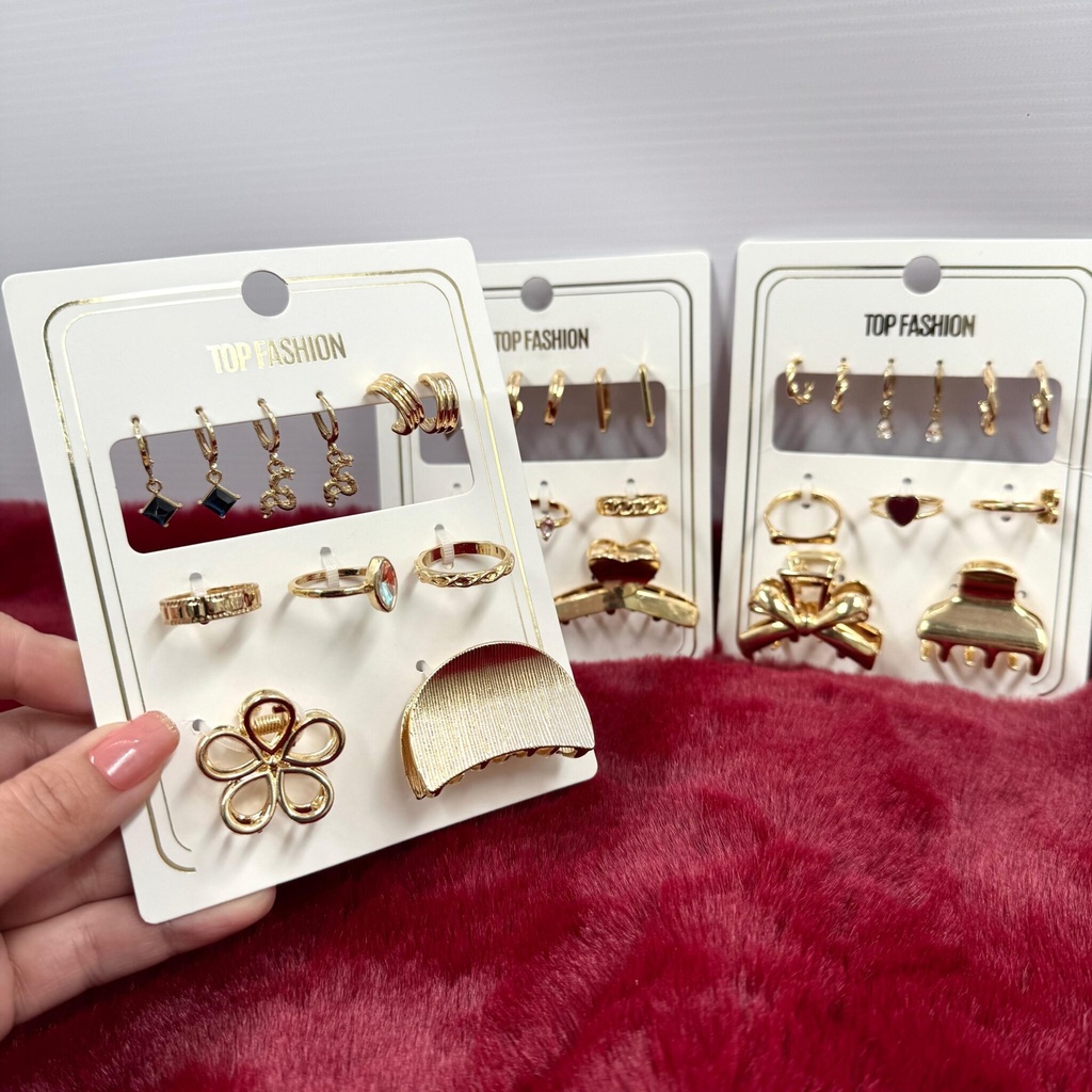 SET AROS+ ANILLOS+ HEBILLAS X10PCS.