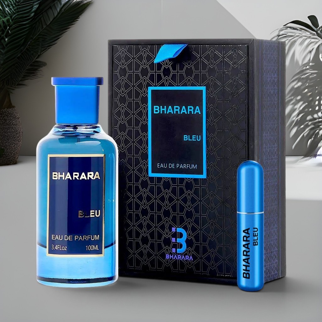 BHARARA BLEU + PERFUMERO 100ML X1U. *12