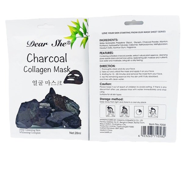 MASCARILLA FACIAL CARBON DARRY LOVE X1U.