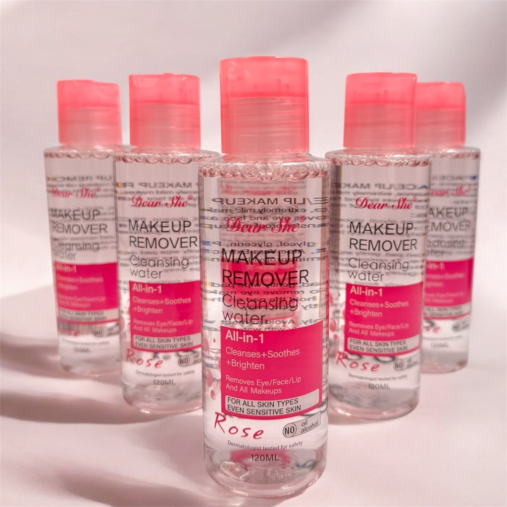 4100 REMOVEDOR DE MAQUILLAJE ROSA DEAR SHE 120ML X1U. *12