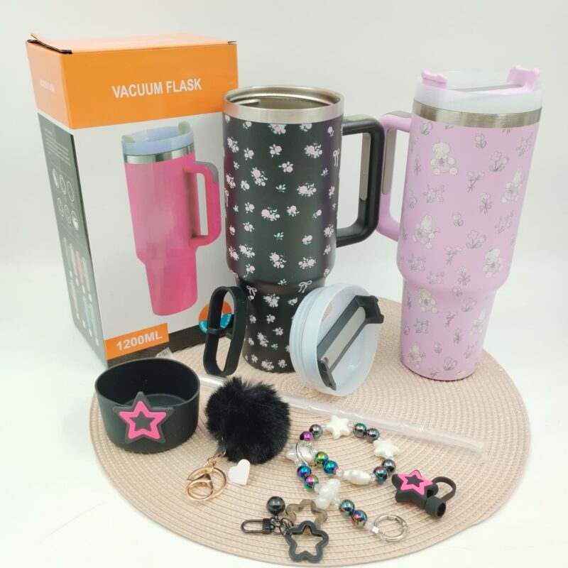 [PY-] 366-3 VASO TERMICO CON ACCESORIOS 1200ML X1U
