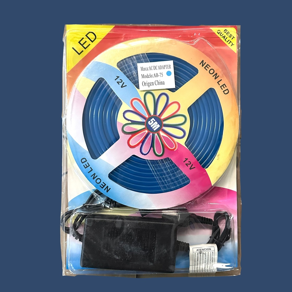 LED NEON 5M AZUL CALIDO X1U