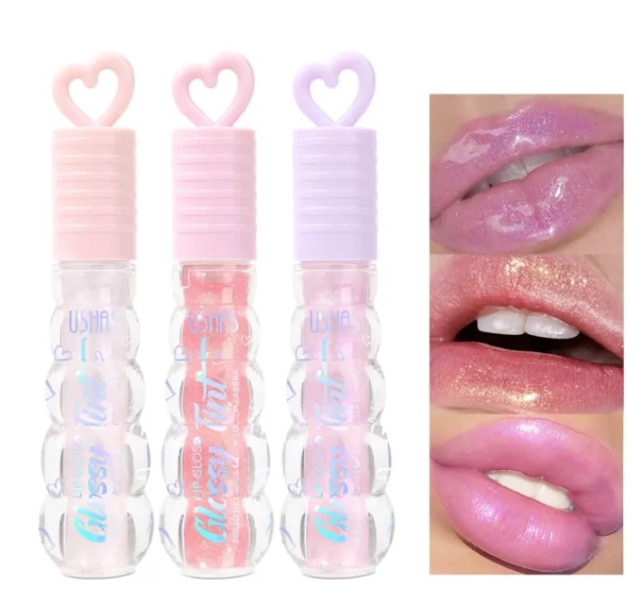 OFERTA BRILLO LABIAL CORAZON GLOSSY USHAS X1U