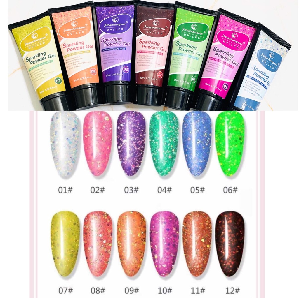 OFERTA /13659C JELLY GLITTER GEL P/UÑAS X1U