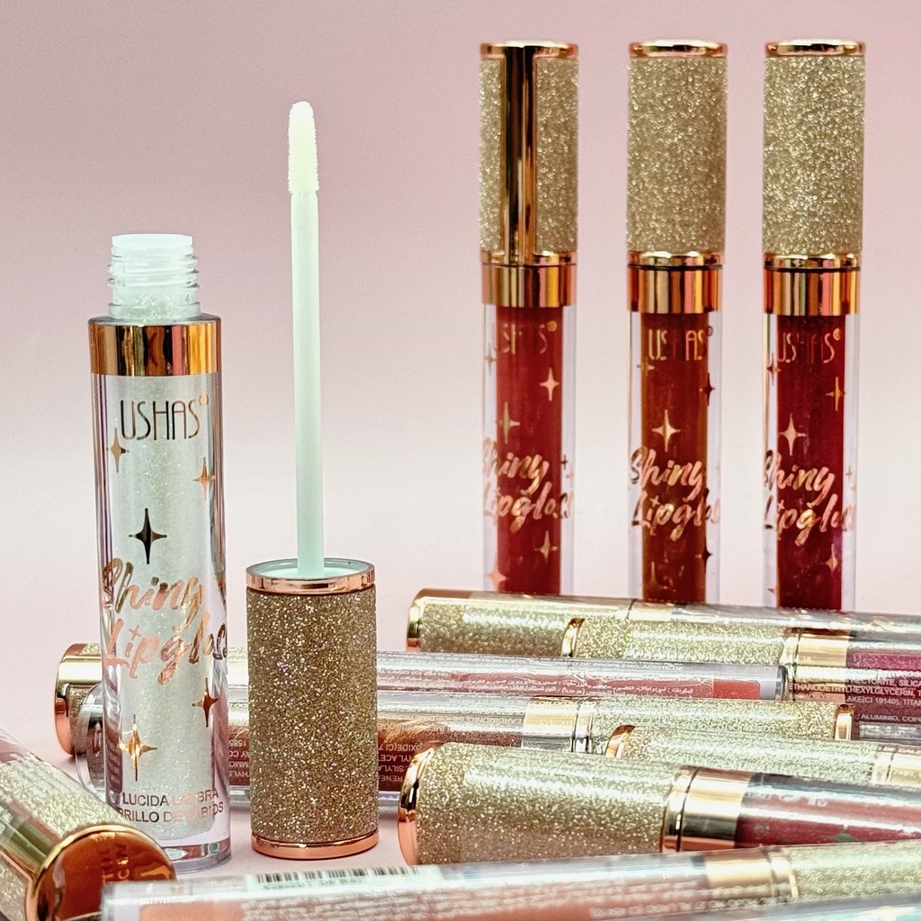 [PY-LG2582A] BRILLO LABIAL SHINY USHAS T.DORADA X1U CAJAX24
