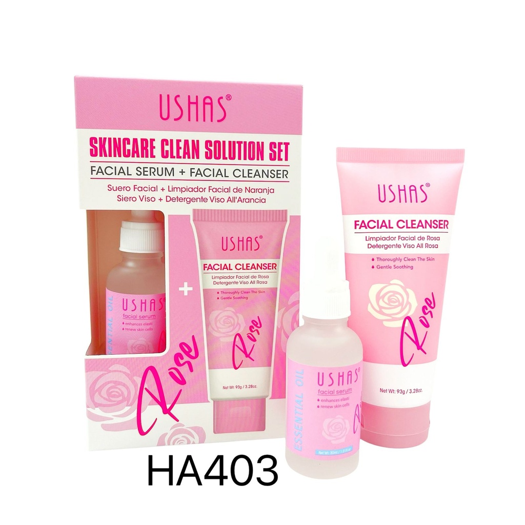 SERUM+LIPIADOR FACIAL ROSE USHAS X1U
