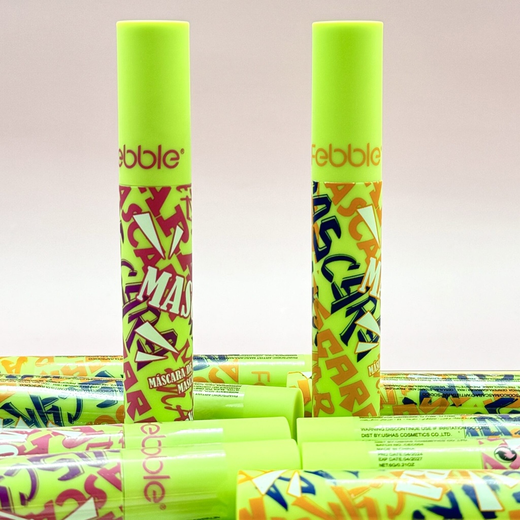 FBC008 MASCARA DE PESTAÑAS LETRAS 24H FEBBLE X1U