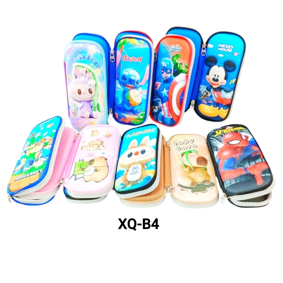 XQ- CARTUCHERA RECTANGULAR PERSONAJES X1U.