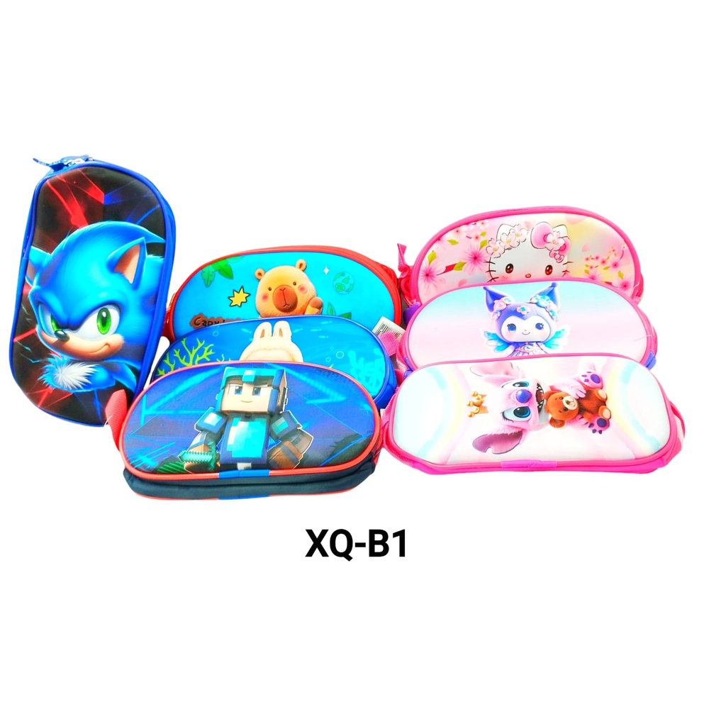 XQ- CARTUCHERA PERSONAJES X1U.