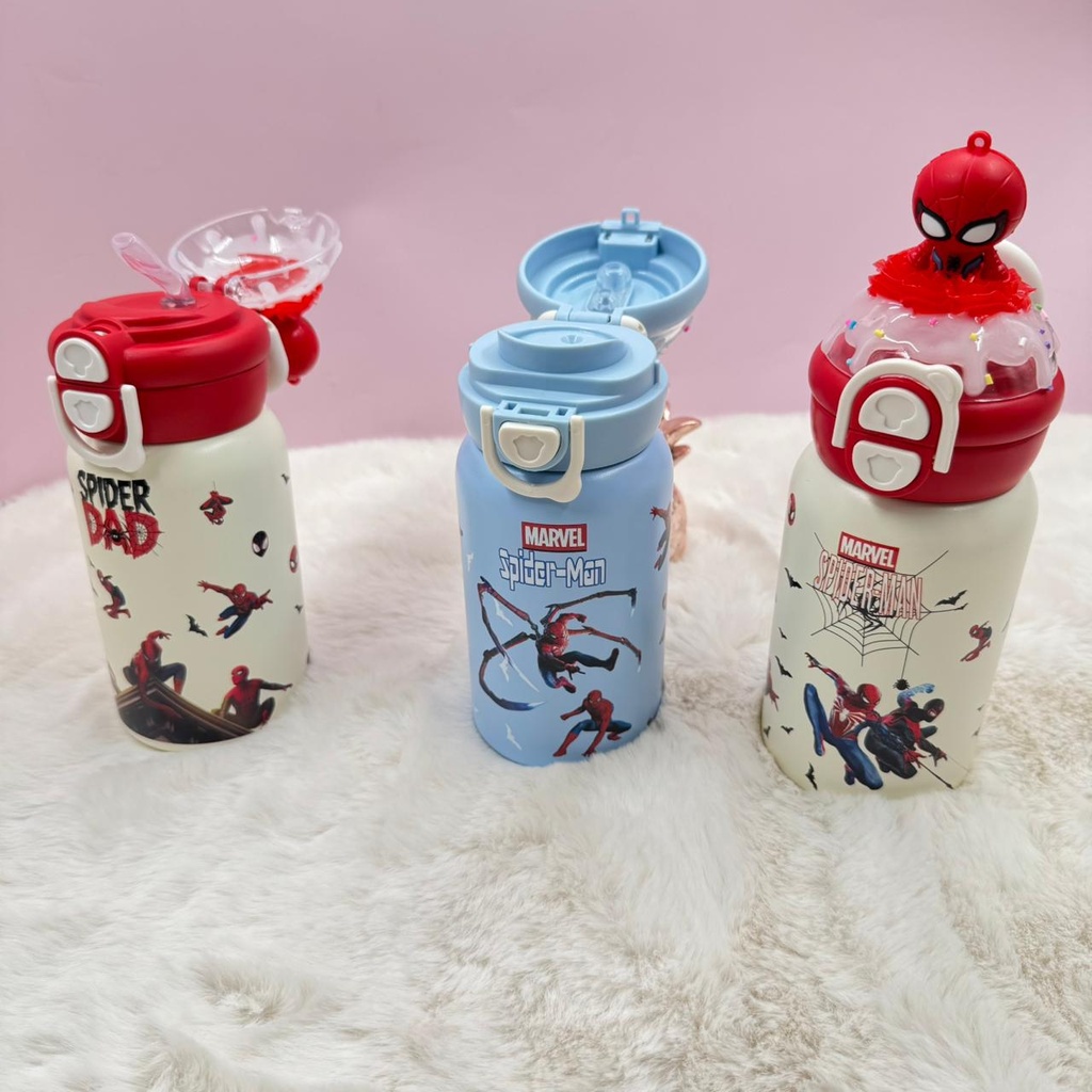 TERMO DOBLE PICO SPIDERMAN 470ML.