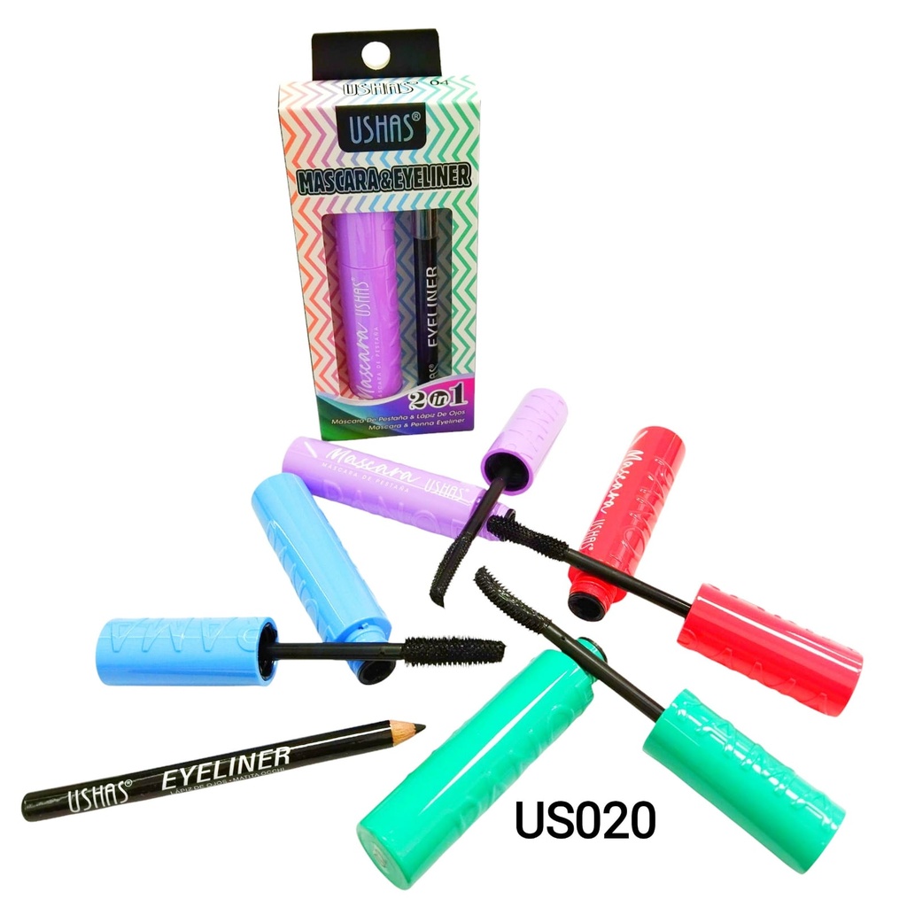 MASCARA + LAPIZ DELINEADOR USHAS