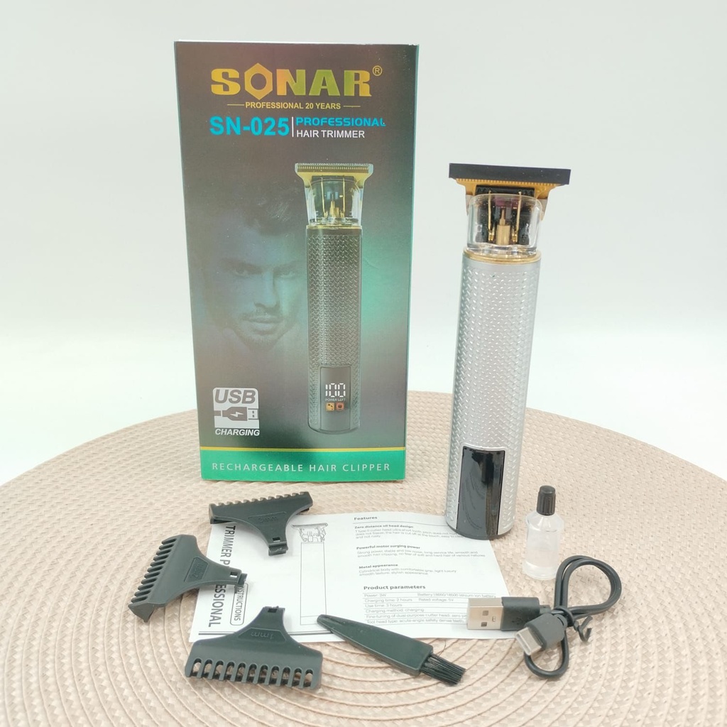MAQUINA CORTA PELO RECARGABLE SONAR X1U