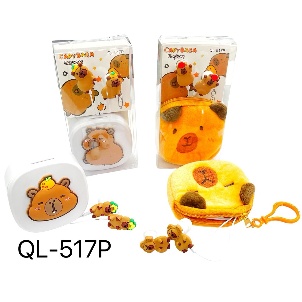 AURICULAR CAPYBARA CON ESTUCHE