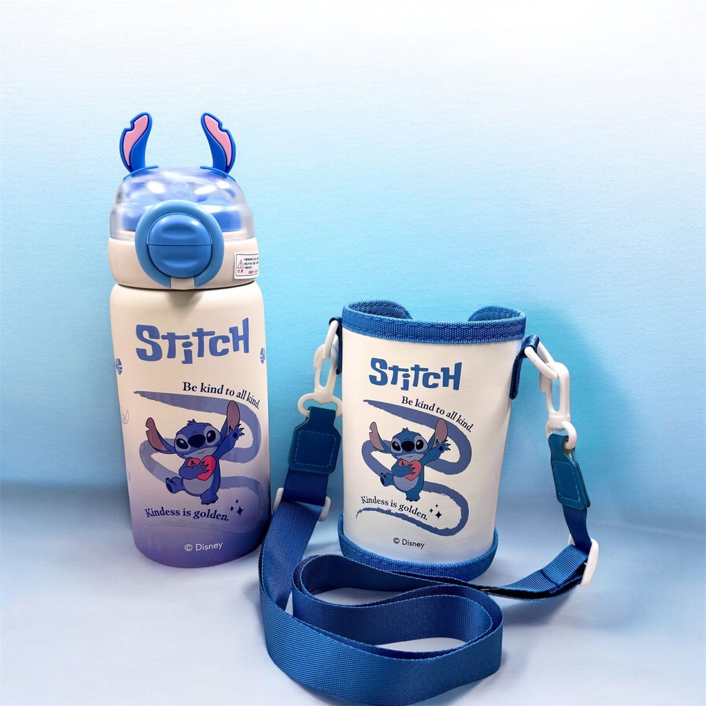 BOTELLA TERMICA CON FUNDA STITCH 600ML X1U