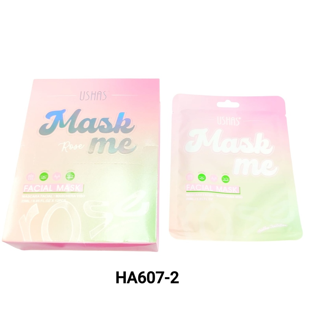 HA607/ MASCARILLA FACIAL ACIDO HIALURONICO USHAS X1U.