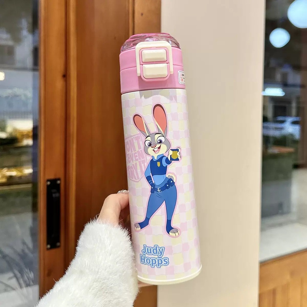 [PY-D-2044] BOTELLA DOBLE PICO JUDY/ ZORRO ZOOTOPIA X1U. (SURTIDO)