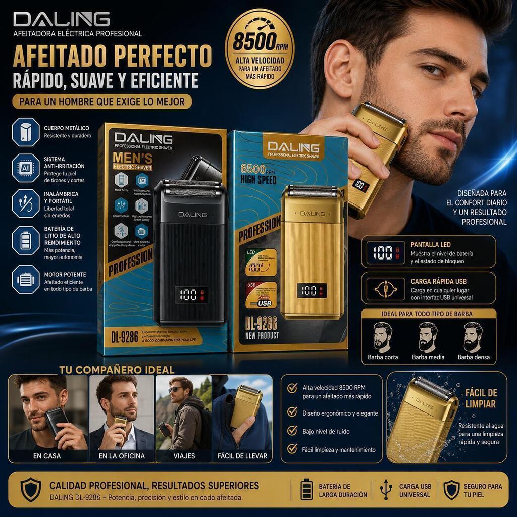 [PT-1322] Afeitadora eléctrica profesional DALING