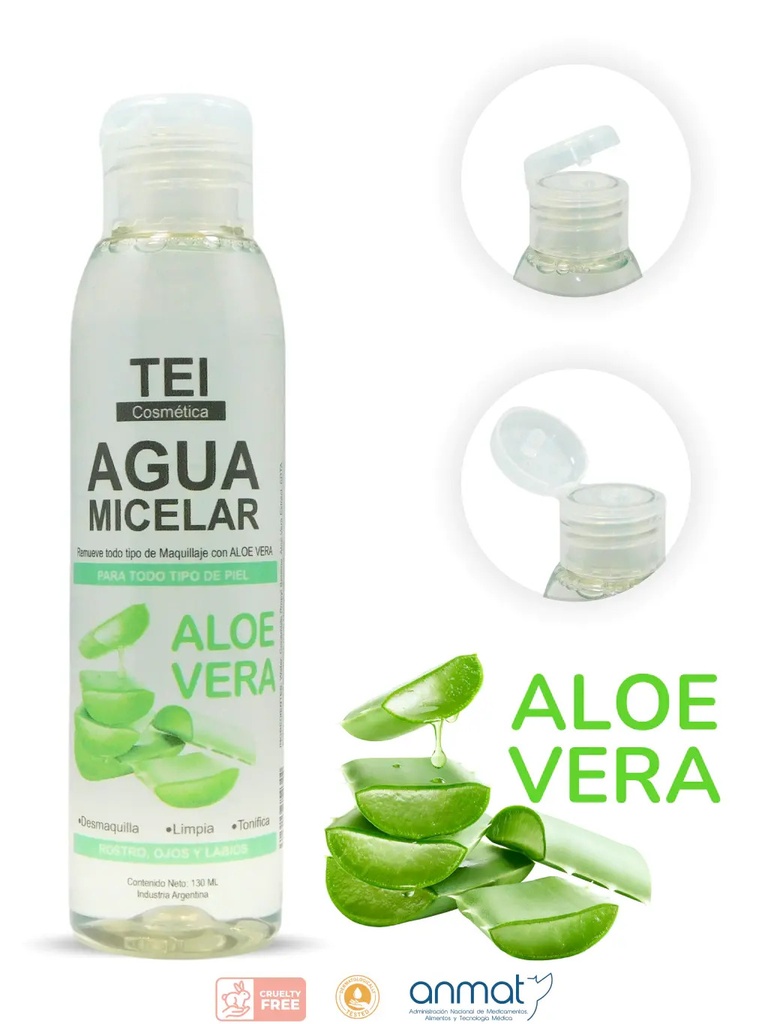 Agua Micelar con ALOE VERA Tei Cosmetica