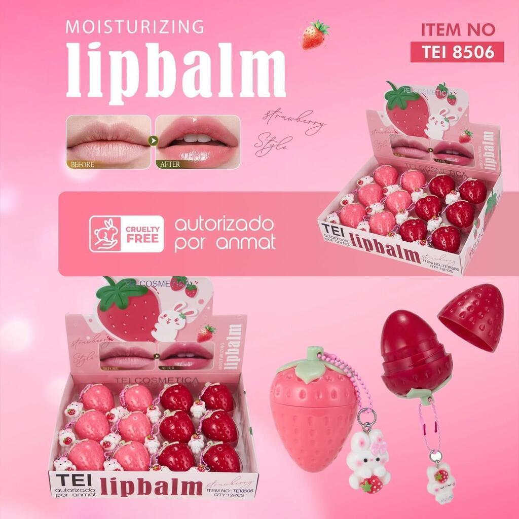 BALSAMO FRUTILLA CON LLAVERO TEI8506