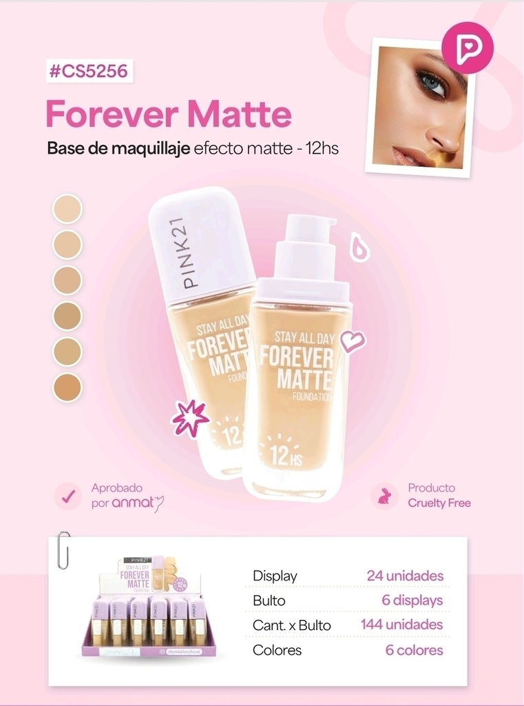 BASE DE MAQUILLAJE PINK21 CS5256