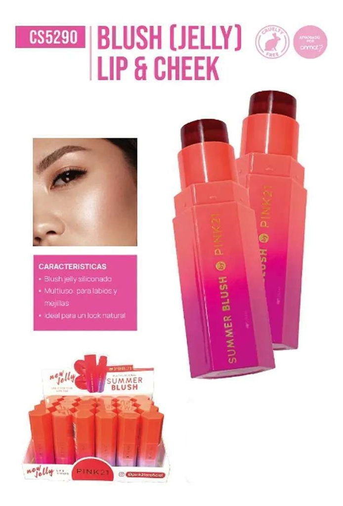 Blush Jelly Summer Blush Gelatina RUBOR Pink21 CS5290