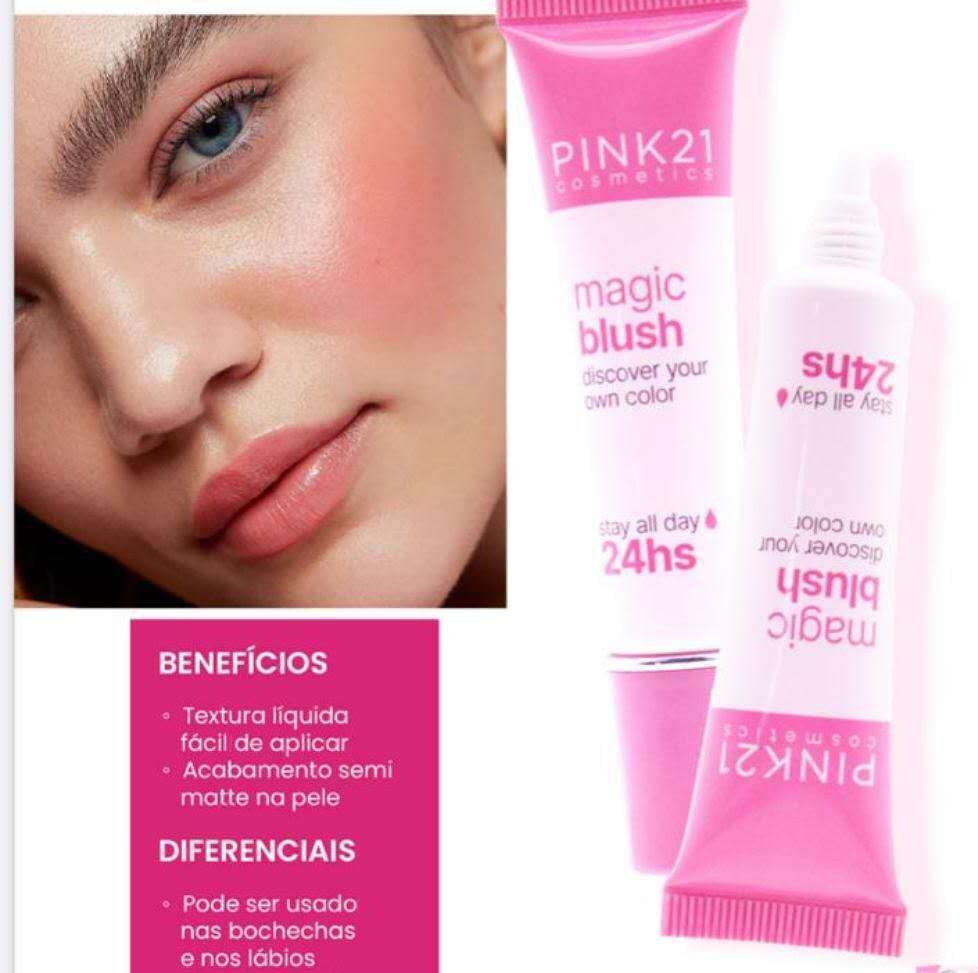 Blush Líquido Magic Blush C/24 Unid - Pink 21 CS5224 468893