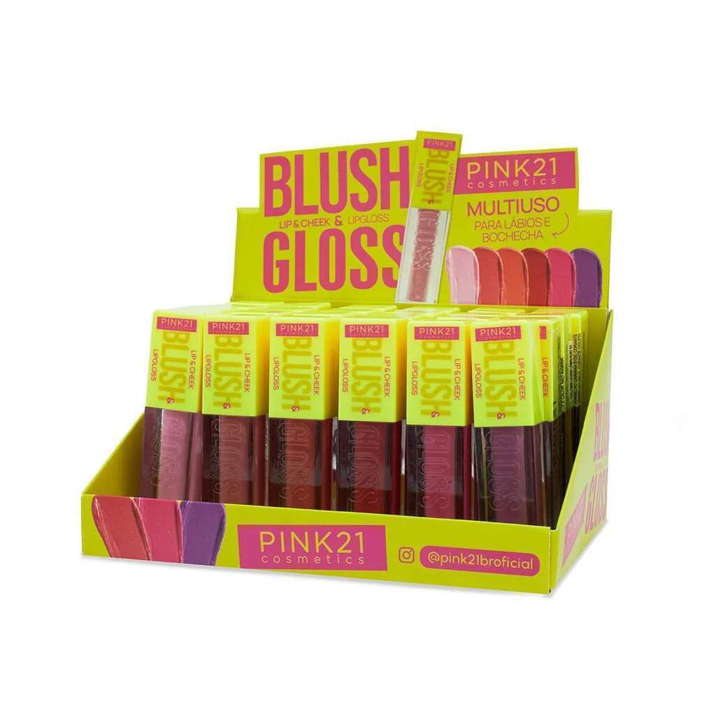 Blush y brillo labial multiuso Pink21 CS6532