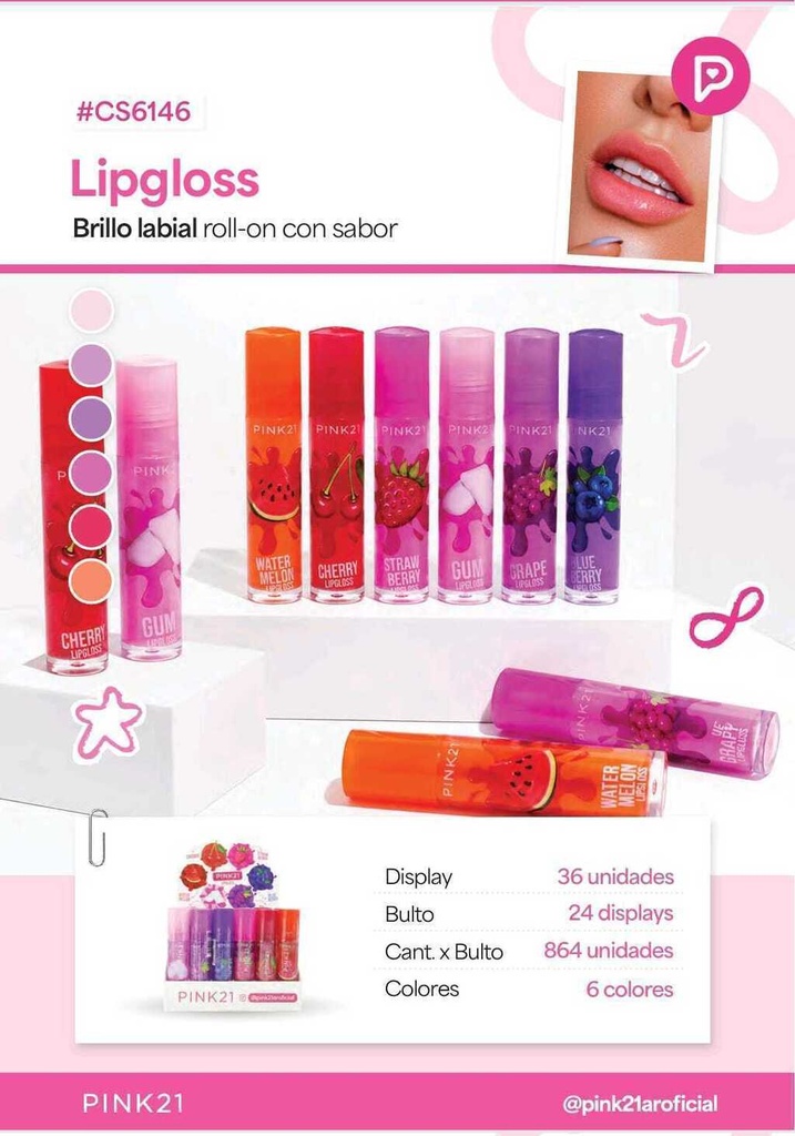BRILLO LABIAL FRUTA CS6146