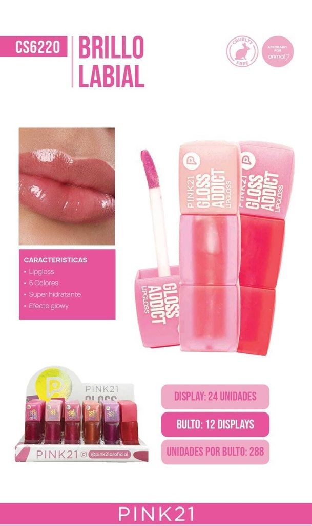 BRILLO LABIAL PINK 21 CS6220