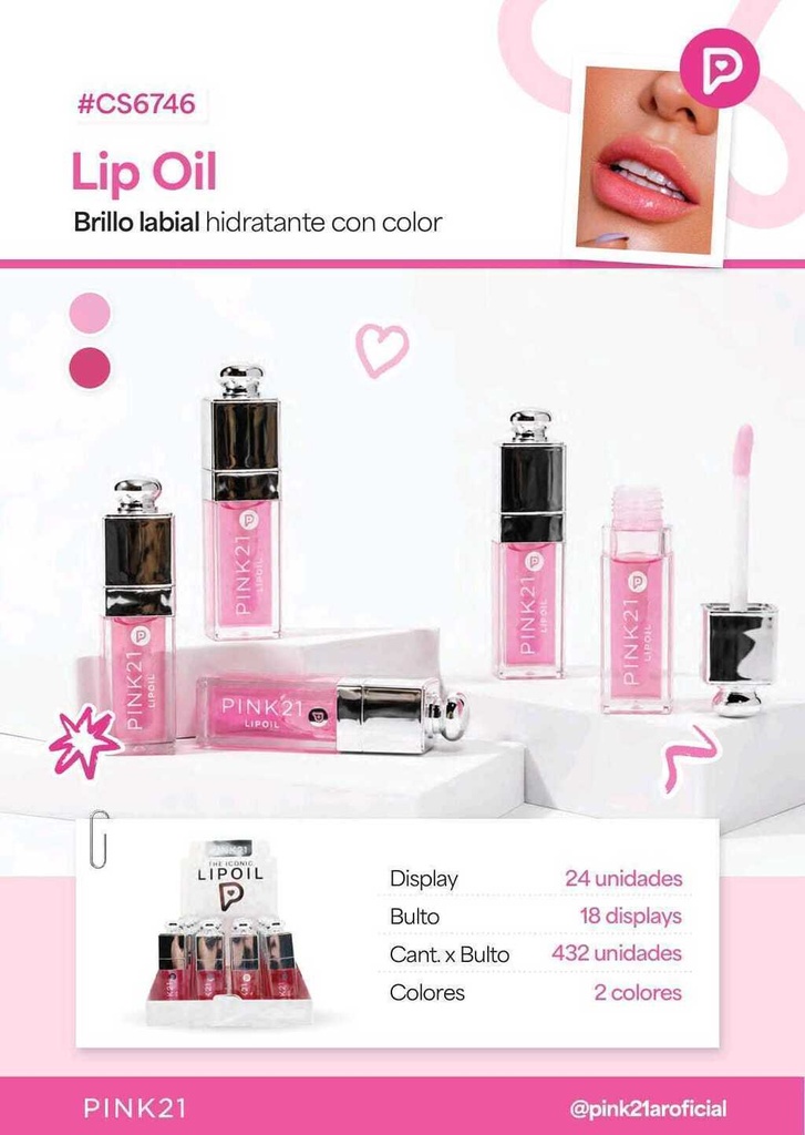 BRILLO LABIAL PINK21 CS6746