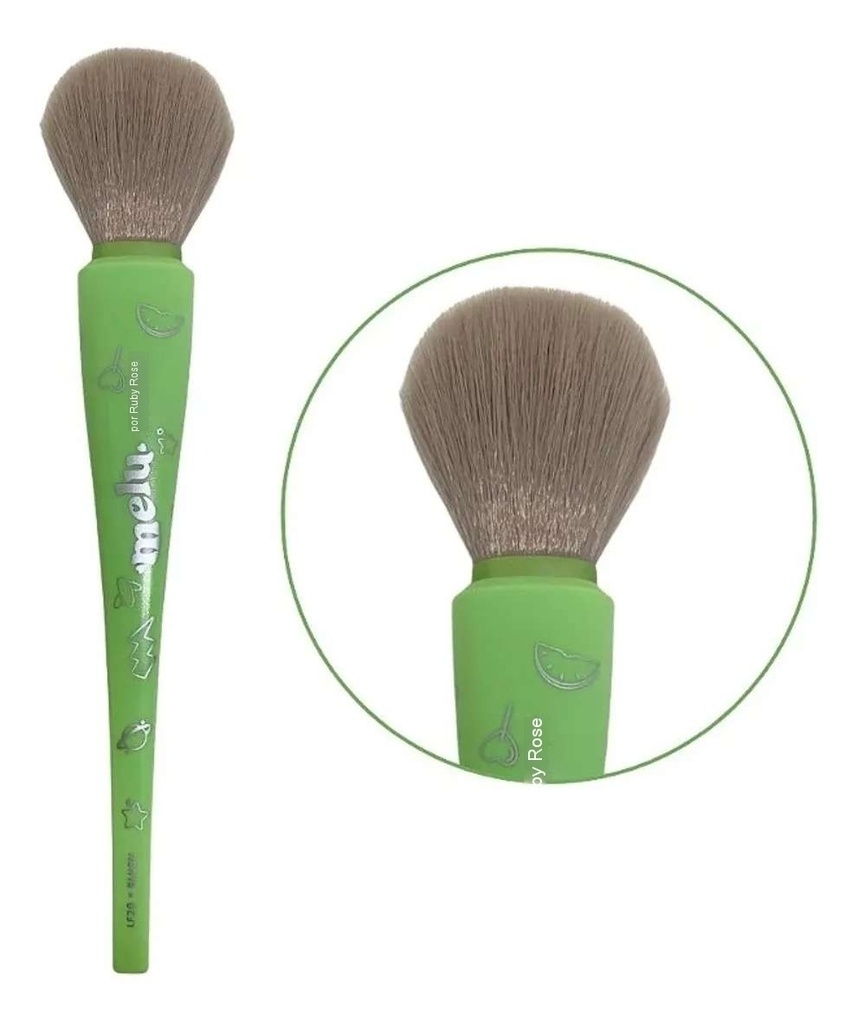Brocha De Maquillaje Para Rubor Brush Melu-ruby Rose Lf 20 Verde