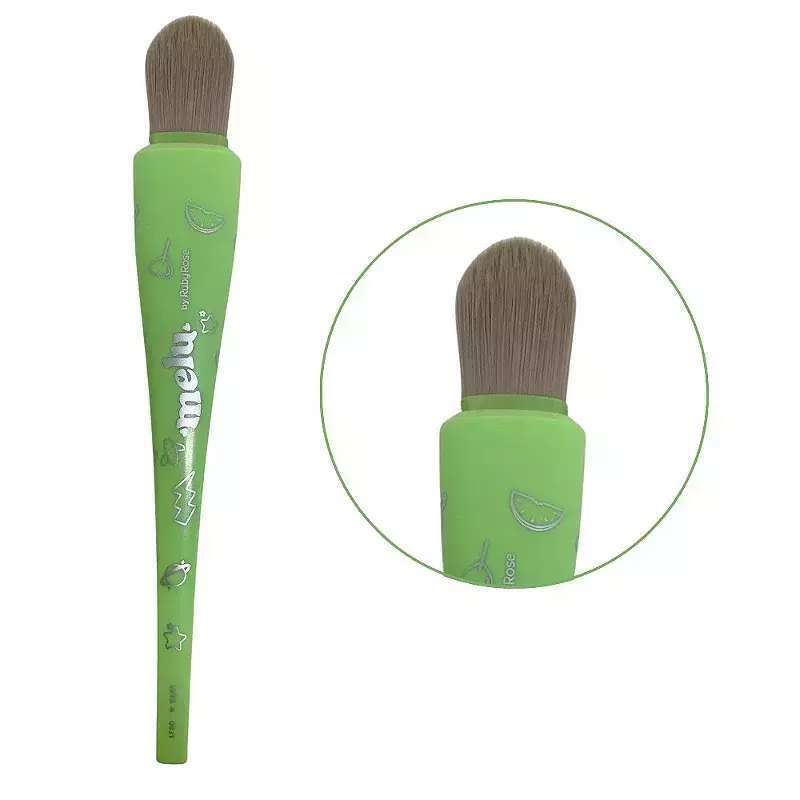 Brocha De Maquillaje Para Rubor Brush Melu-ruby Rose Lf 80 Verde