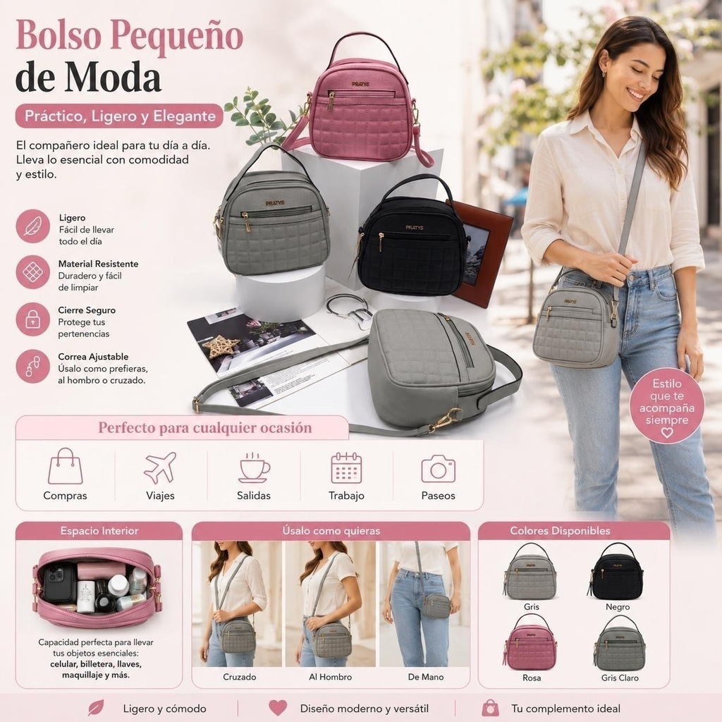 CARTERA pequeño de moda