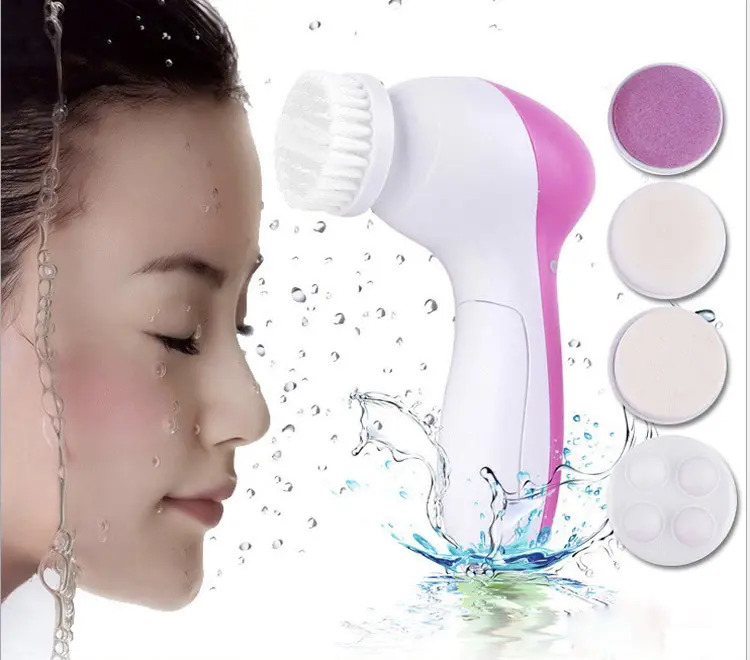 CEPILLO FACIAL LIMPIADOR/MASAJEADOR/EXFOLIANTE 5 EN 1 PILA