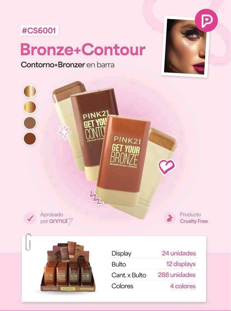 CONTORNO+BRONZER EN BARRA CS6001