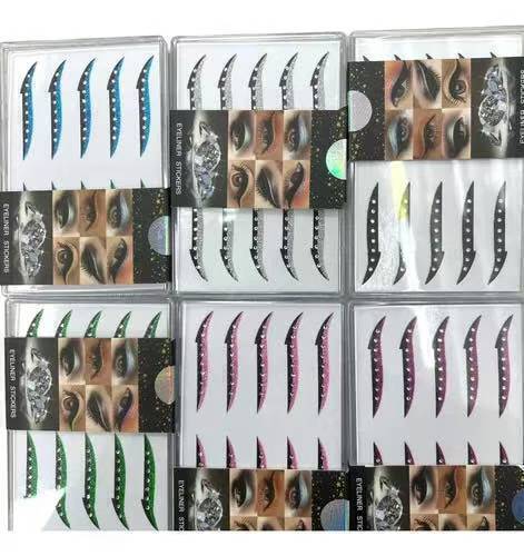 Delineador Adhesivo Para Ojos Sticker Strass Glitter Pack X5 137995