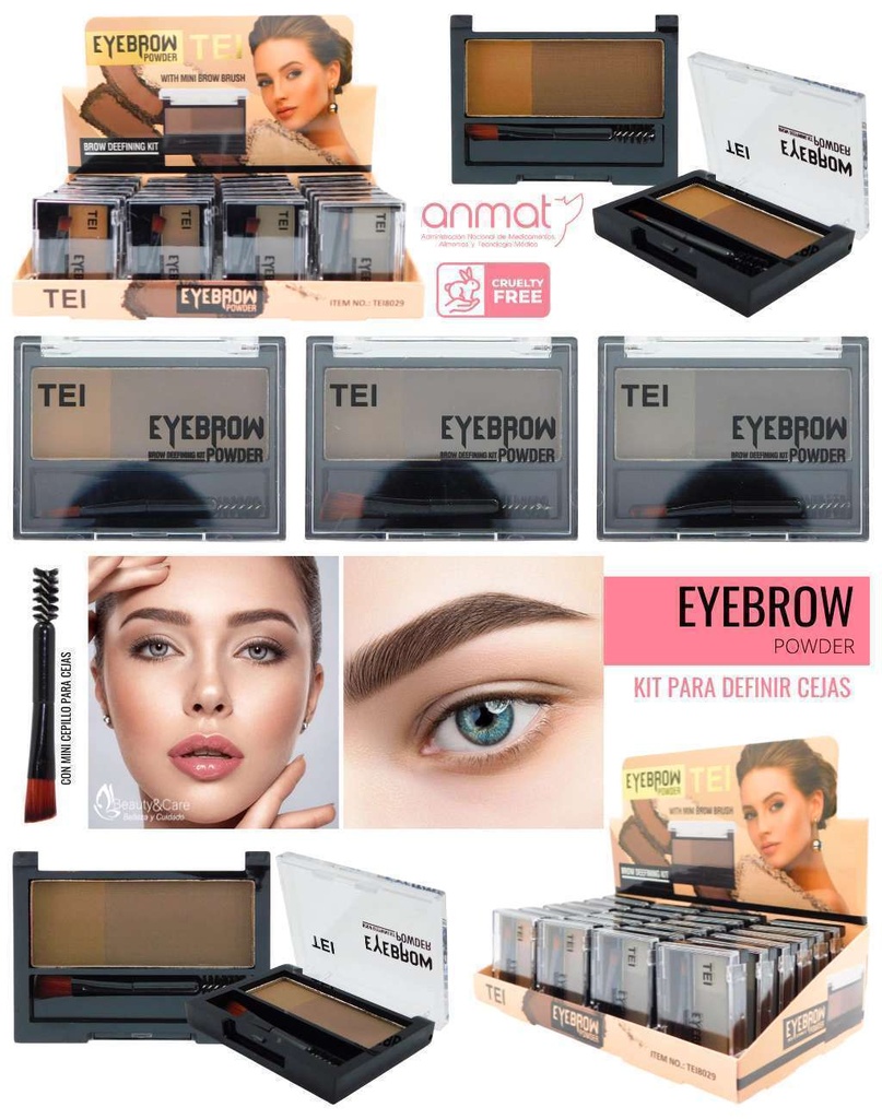 DELINEADOR EN POLVO PARA CEJAS TEI8029