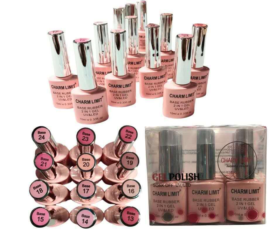 [PT-1503] ESMALTE BASE RUBBER CHARM LIMIT CAJA*14U