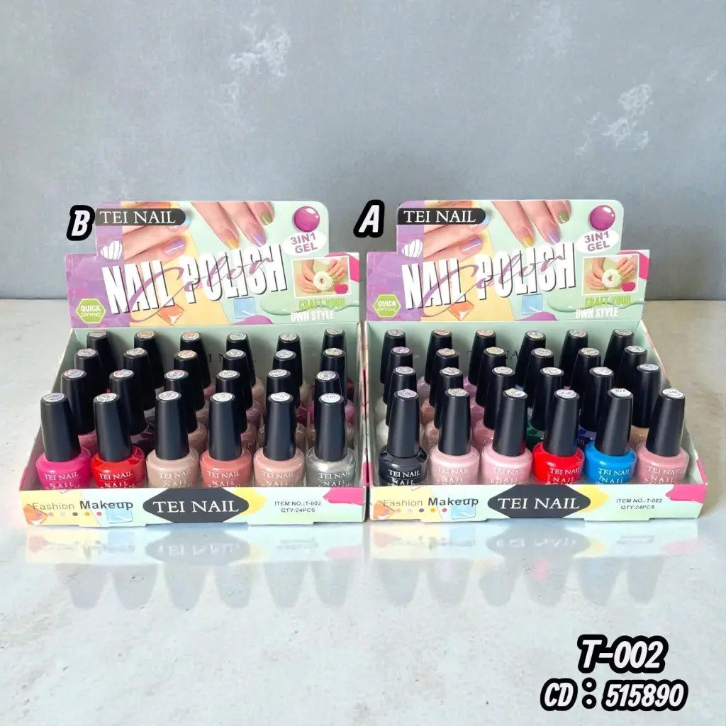 ESMALTE COMUN TEI NAIL CAJA X24 T-002 CD: 515890