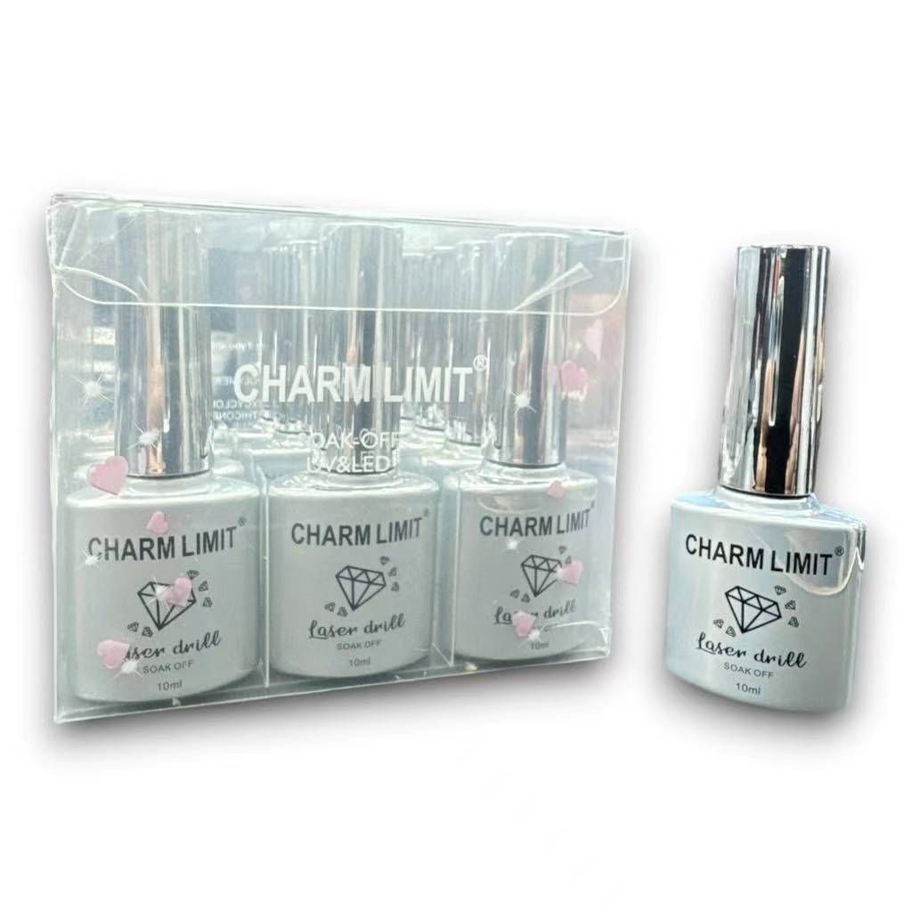 ESMALTE SEMI REFLECTIVO LASER DRILL (PLATEADO) CHARM LIMIT 1U