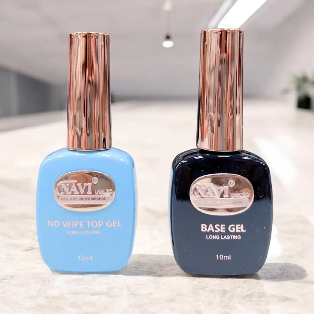 ESMALTE TOP+BASE COAT SEMIPERMANENTE NAVI 10ML