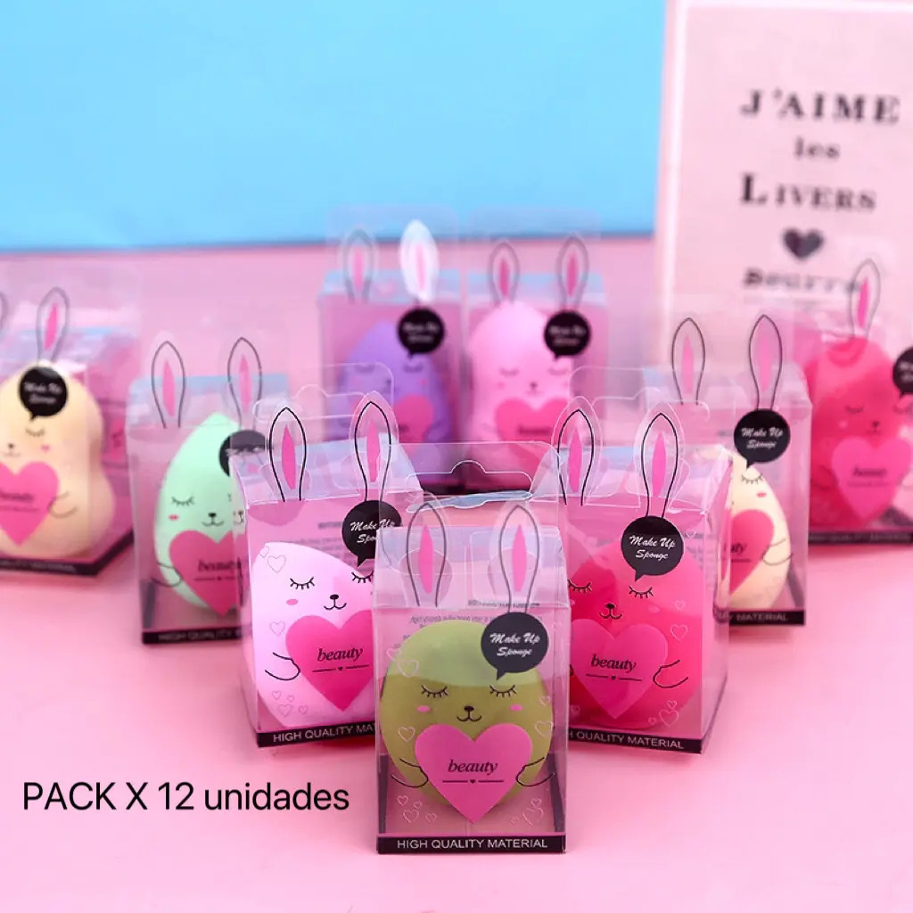 ESPONJAS DE MAQUILLAJE PACK X12