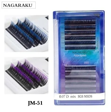 EXTENSIONES DE PESTAÑA NAGARAKU 0.07D MIX SGS MSDS