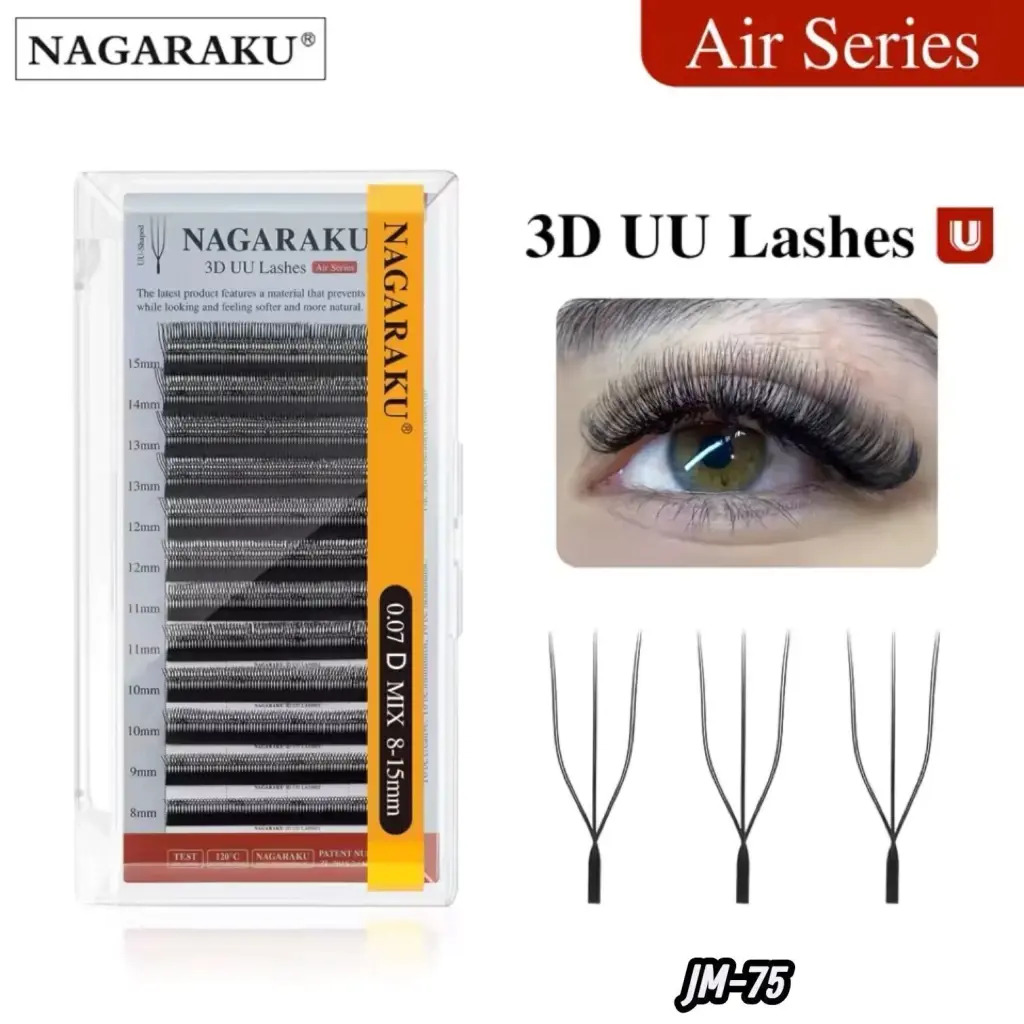 EXTENSIONES DE PESTAÑA TECNOLOGICA 3D UU NAGARAKU 0.07D MIX 8-15MM CD: JM-75