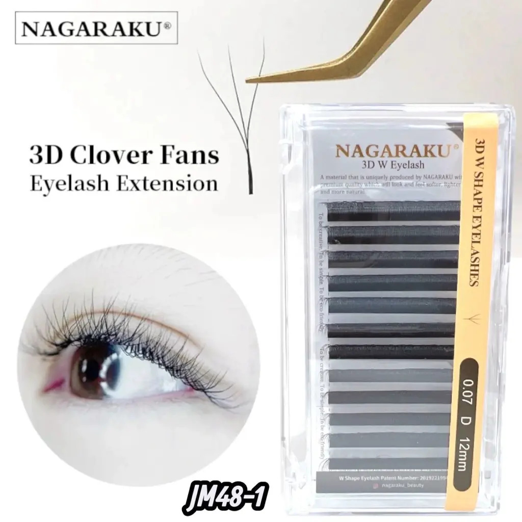EXTENSIONES DE PESTAÑA TECNOLOGICA 3D W NAGARAKU 0.07D MEDIDA UNICA CD: JM48-1